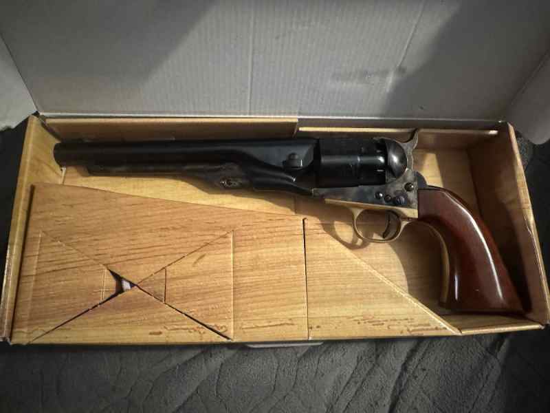 Two Cimarron Open-top pistols. BP and .45 colt