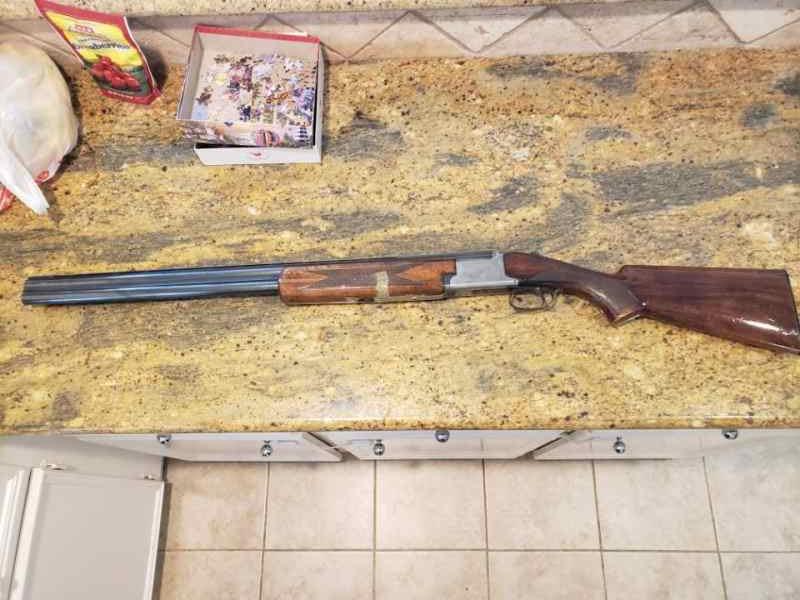 FN Leige 12 guage over-under engraved shotgun