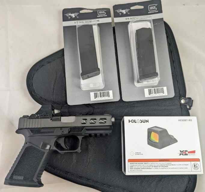 SCT Glock 19 Clone Holosun X2 Red Dot Night Sights