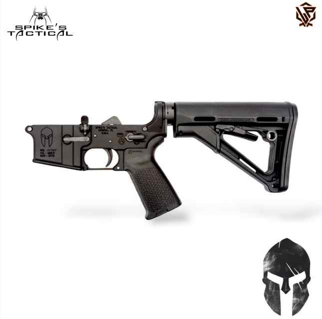 Spike’s Tactical Spartan Lower Receiver - Complete Black