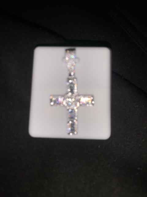 Iced out cross pendent 
