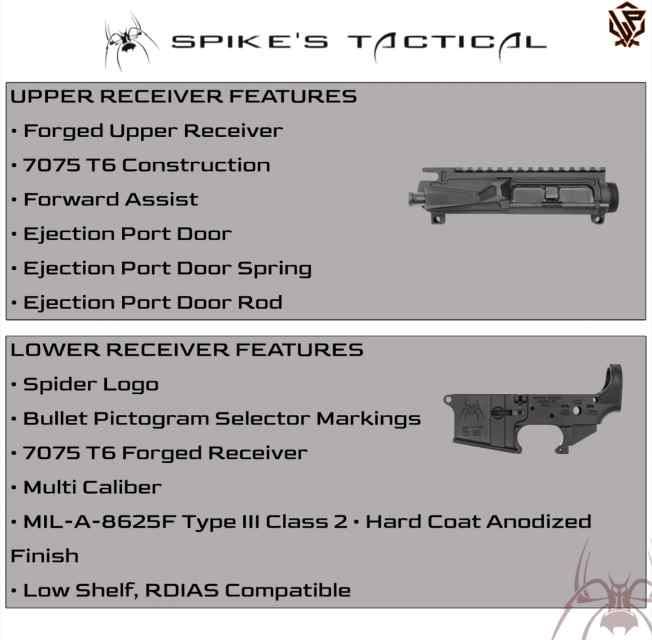 Spike's Tactical AR-15 Upper/Lower Receiver Set 