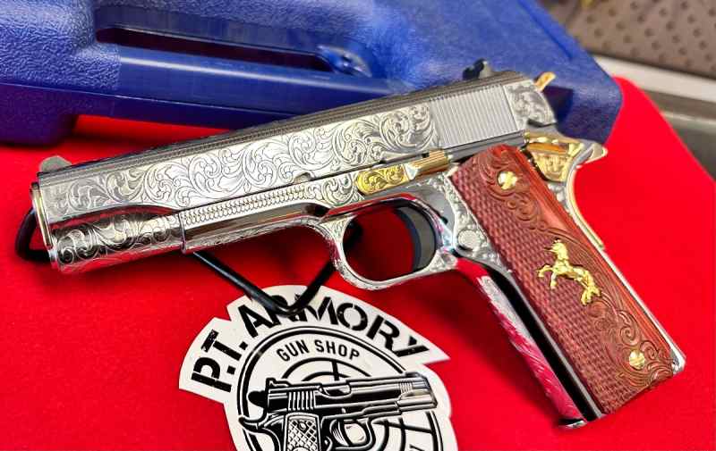 Colt 38 supers engraved starting at $2200