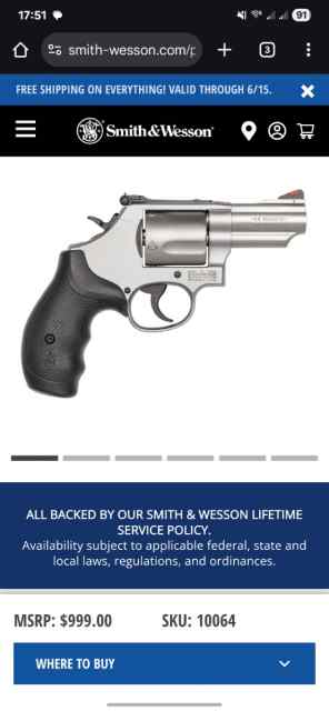 S&amp;W Model 69 Combat trade for US Les Paul or PRS 