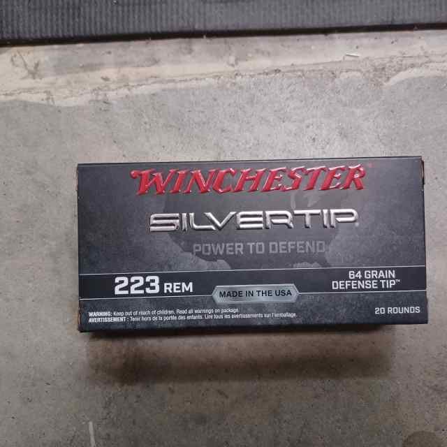 Winchester Silver Tip Defense Tip 223 rem, 64 gr