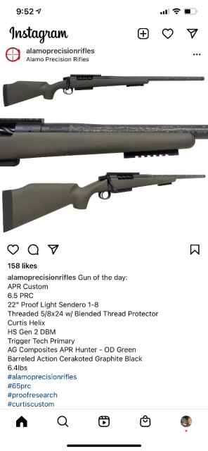 Custom Alamo Precision Rifle 6.5PRC with ammo