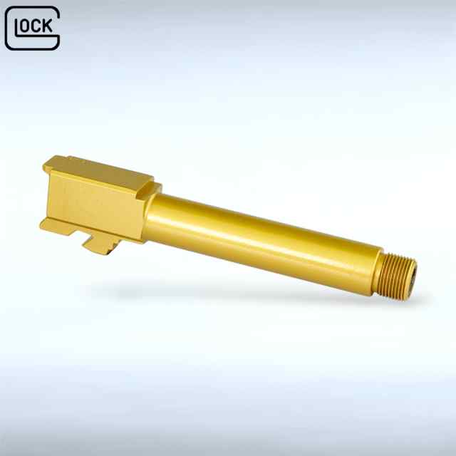 Glock 19 Gen 3-5 Threaded Barrel - Gold TIN