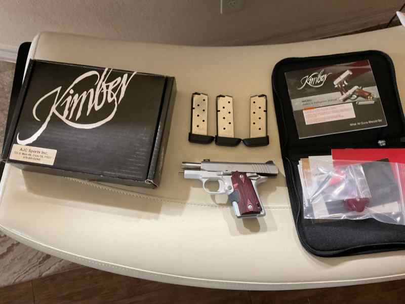 KIMBER MICRO 9 , 9 mm , laser , 3 MAGS , LIKE NEW