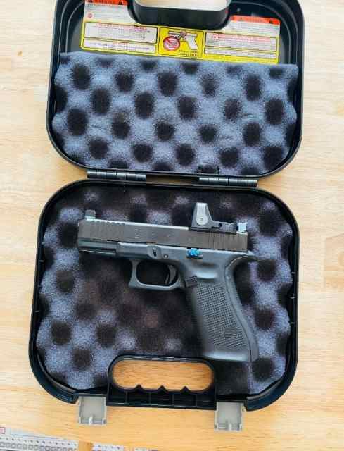 Glock 45 MOS w NEW Trijicon RMR RM04 17- 19-Rds