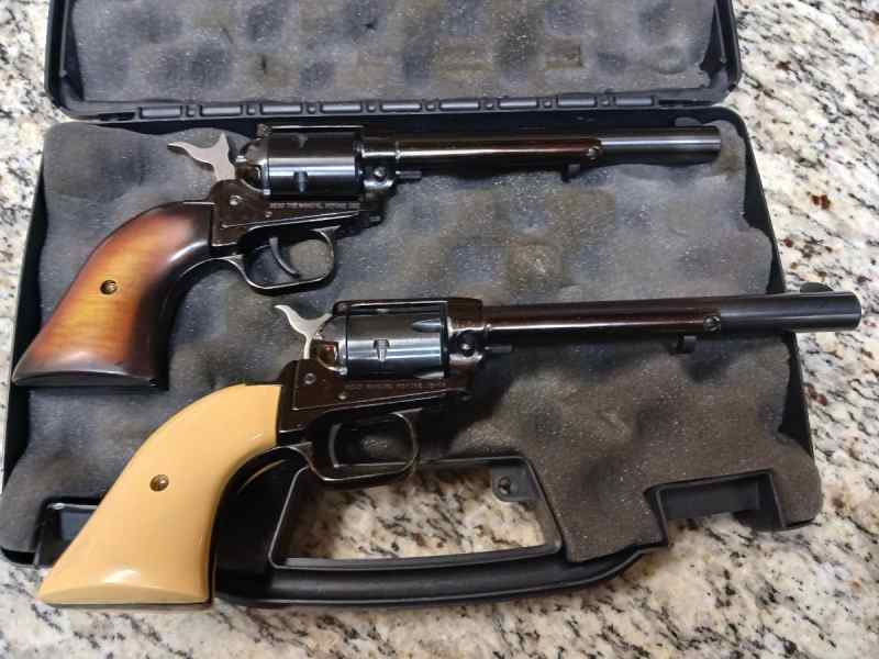 Two heritage .22 revolvers 