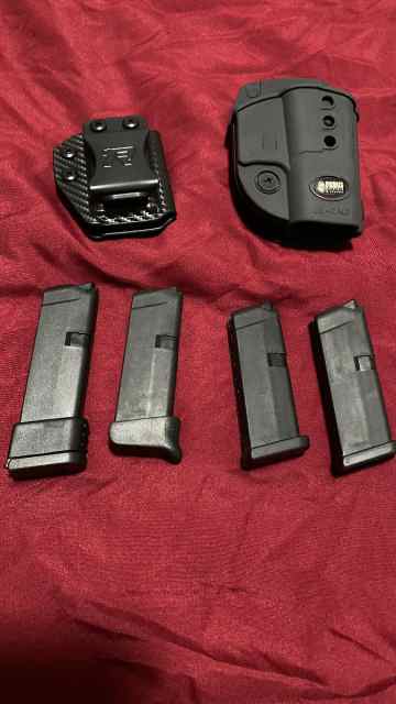 Glock 42 .380 magazines and holsters
