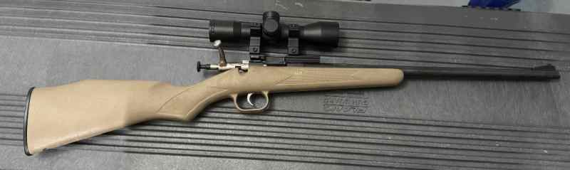 Cricket single shot .22 with scope