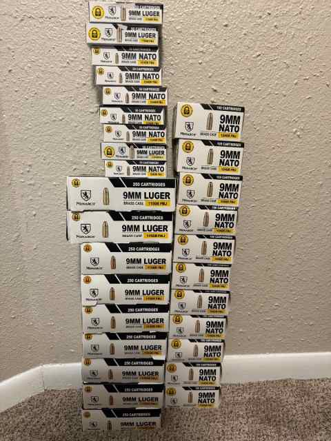 3800 rounds 9mm for sale