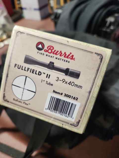 Burris fullfield 2 3-9x40 scope