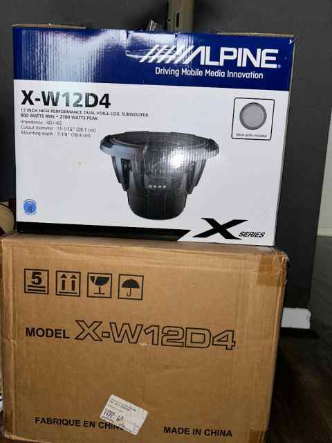 WTS Alpine 12” Subwoofer (pair)