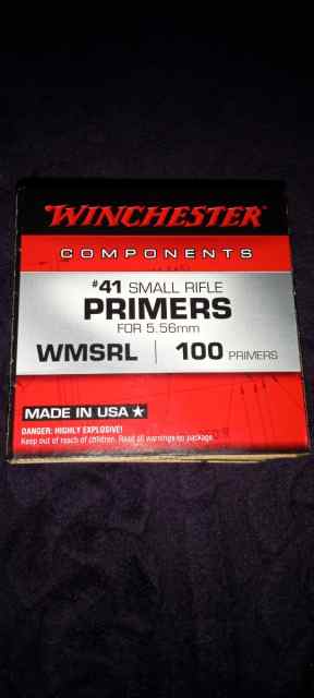 Winchester 5.56mm  #41 small rifle primers 