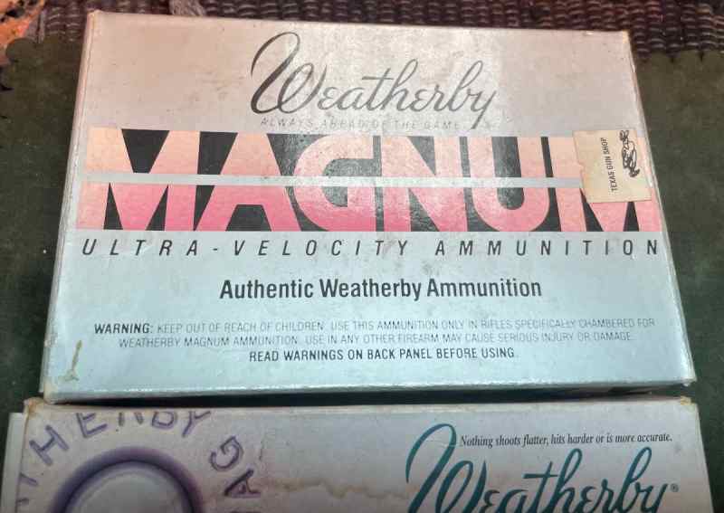 Vintage Weatherby 257 WBY Magnum Factory Ammo