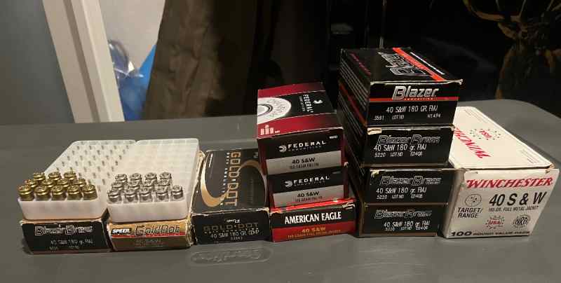 AMMO 40, 380, 44 mag, 357 mag, 38 sp, 300 Win Mag