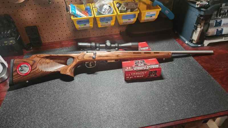 Savage 93 22 mag w/ scope and ammo