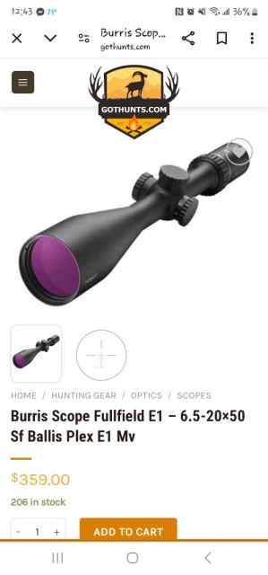 Burris 6.5-20x50 