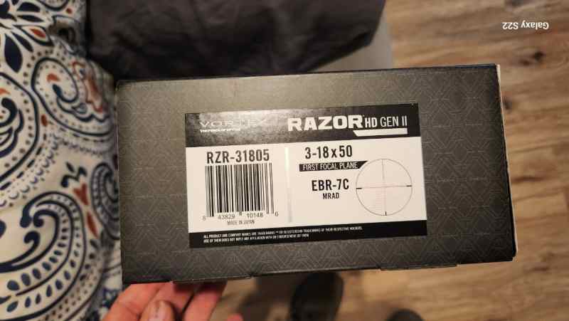 Vortex Razor HD gen II 3-18X50  (new sealed) cheap