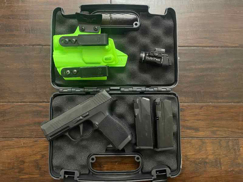 Sig p365x 3.1” w xl grip leng 12rd mags trex tlr7 