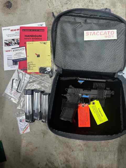 Staccato P threaded barrel and bull barrel