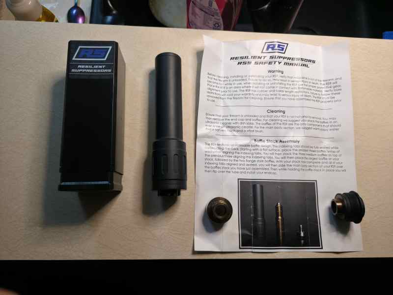 Resilient Supressors RS9 w/ Rugged Supp RU3 Mount