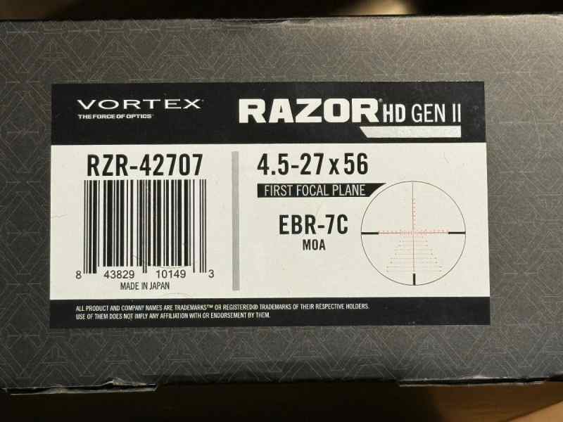 Vortex RZR-42707 4.5-27x56