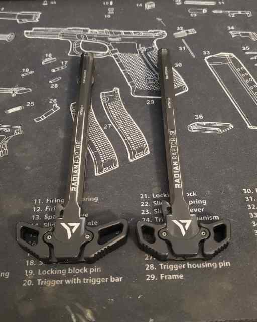 Radian raptor charging handle