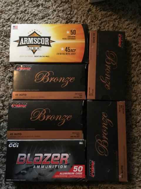 300 Rounds .45 ACP 230 grain FMJ