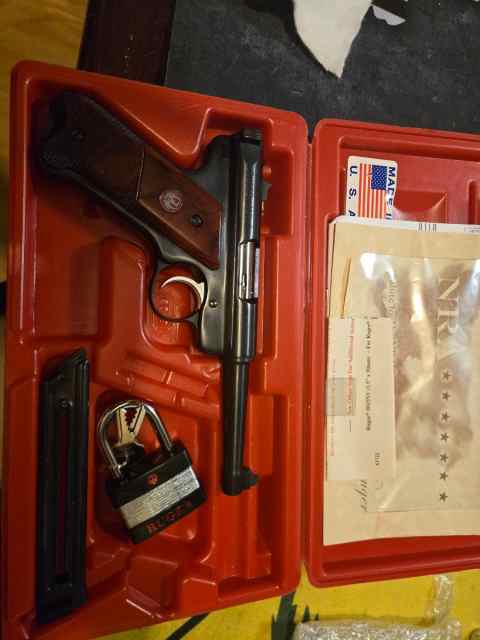 Ruger mark 2 NRA engraved with 2 mags