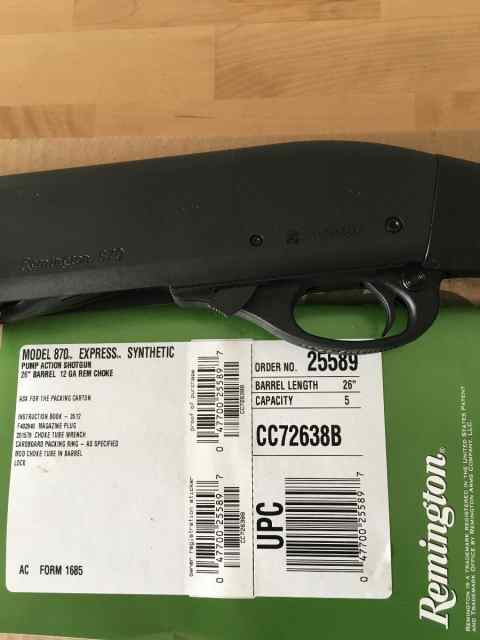 Remington 870 Pump Shotgun