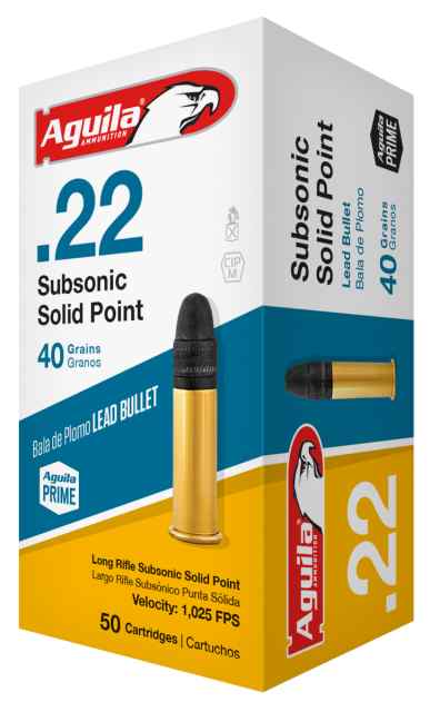 AGUILA SUBSONIC 22LR 40GR 50RD BOX