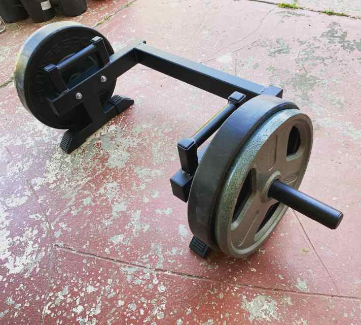 Heavy Duty Open Hex Bar &amp; Weight Plates