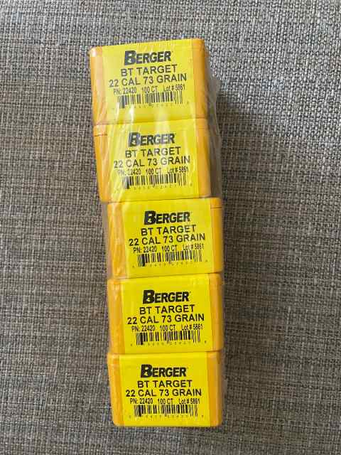 Berger bullets .22 cal 73 gr OTM