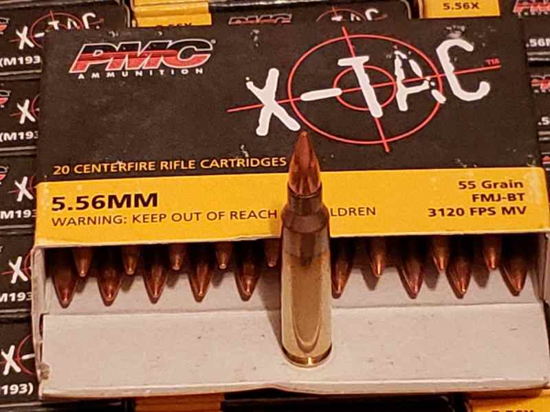 PMC X-TAC 5.56MM 55 gr FMJ-BT 3120 FPS MV Ammo