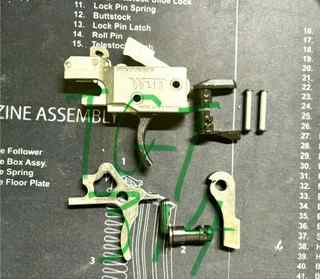 WOT FRT trigger w/ 3P Upgrade &amp; Original 2P Parts