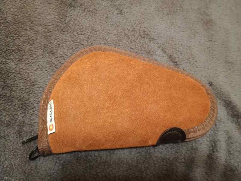 Suede leather gun case - new 