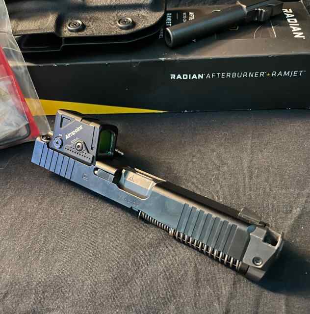 Glock 19 COA Slide + (Optional) Radian Ramjet 