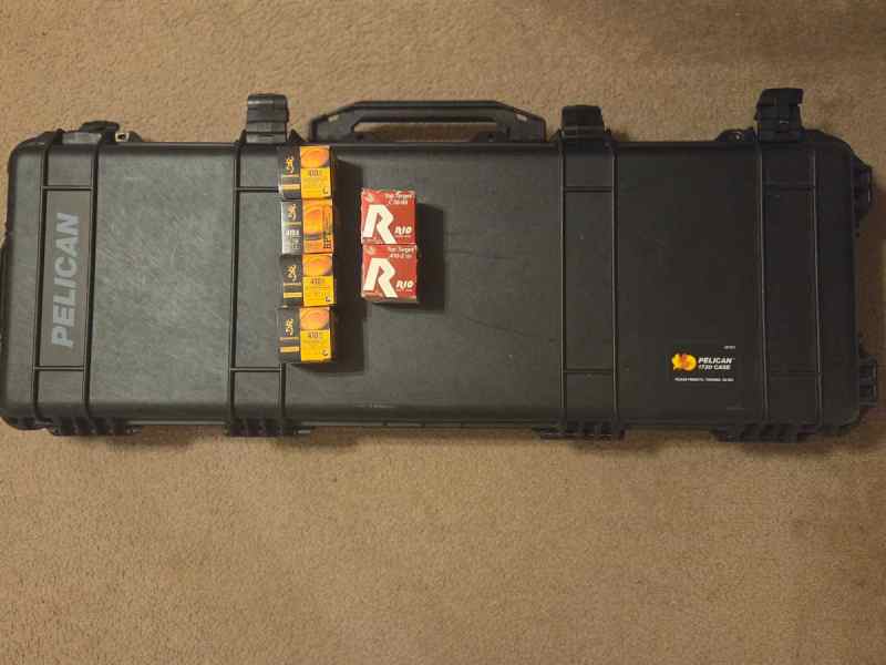 WTS/WTT Pelican 1720 Case 130 Rounds 410 Browning