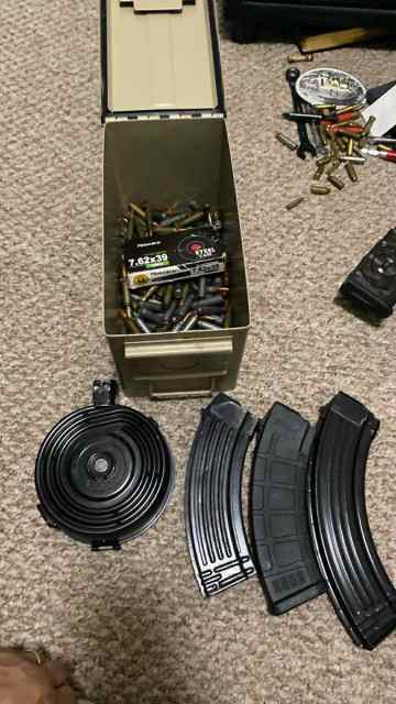 Ak ammo and mags/drum 