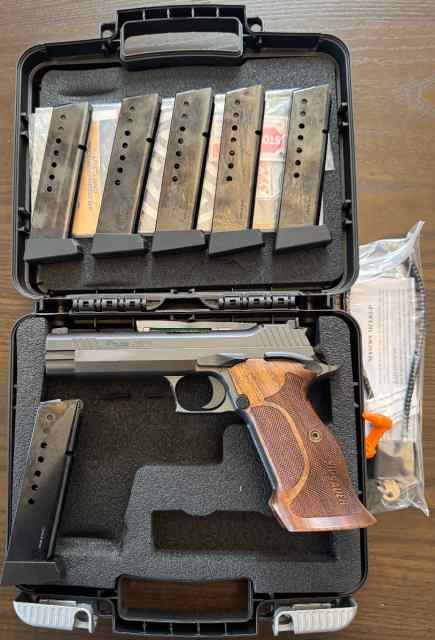 SIG P210 Target with 6 Magazines 