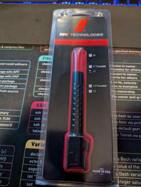 WTS/T  ZEV Optimized  Match barrel G17 gen 3,4