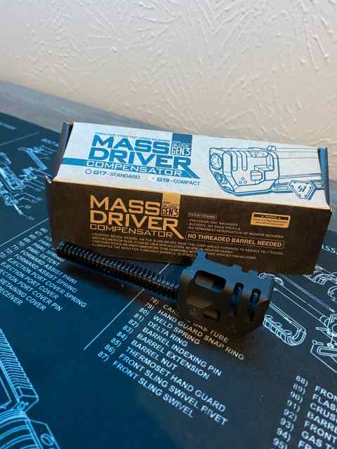 Glock 19 gen 3 (Or Clone) Mass Driver Compensator