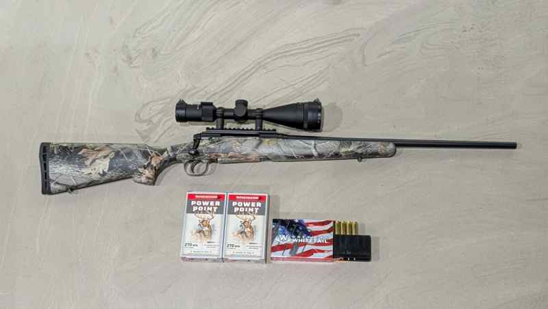 Savage axis camo .270 w/ 4-12x50mm scope 
