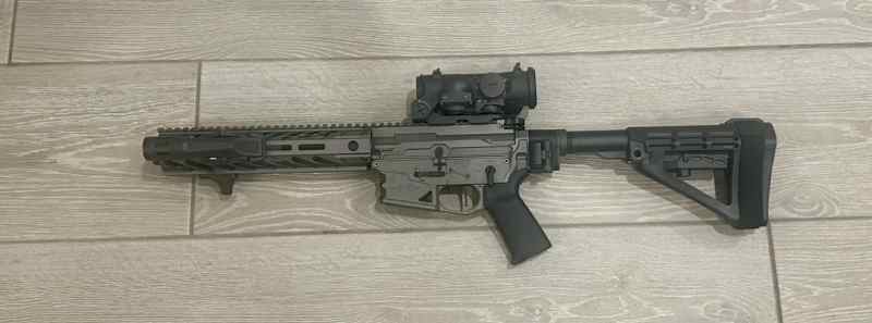 Nemo Battle light AR 15 tungsten grey with Elcan