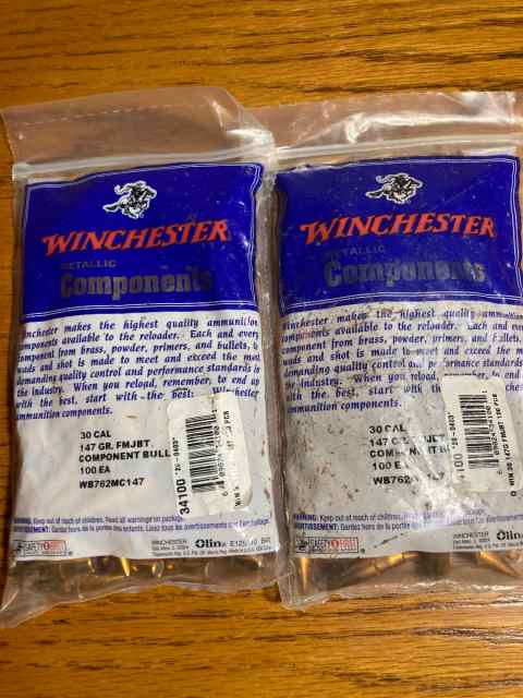 Winchester 30 Caliber Projectiles