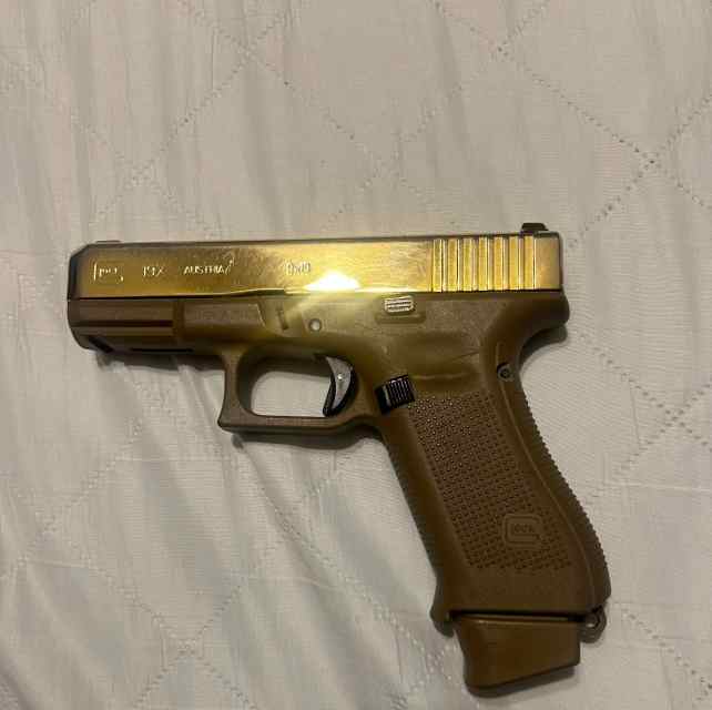 Glock 19x gold plated WTS/WTT