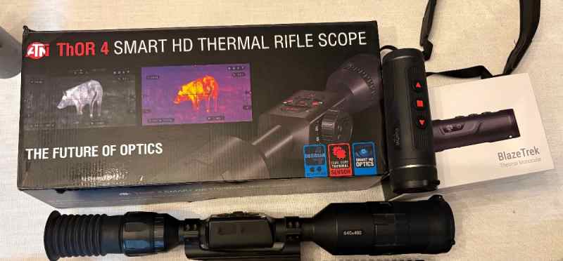 Combo! ATN Thor 4 640 scope and ATN 384 monocular